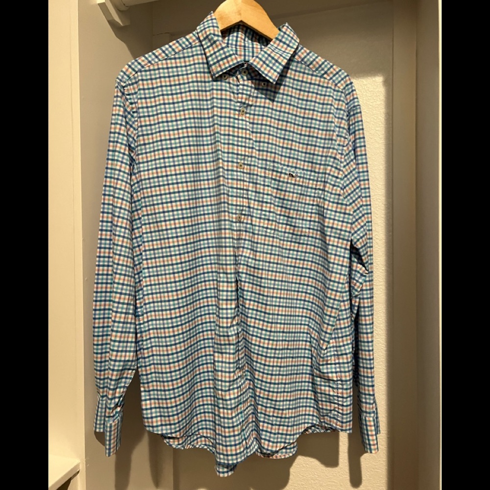 Size XL Vineyard Vines Classic Tucker Fit Long Sleeve Plaid shirt